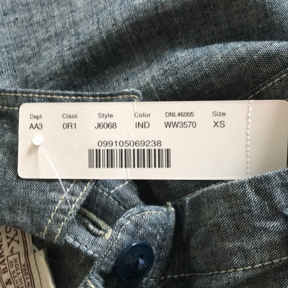 J CREW men’s chambray shirt XS - Picture 5 of 5